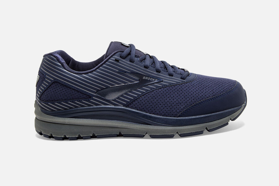 Addiction Walker Suede Brooks Running Shoes NZ Mens - Navy - FEPLUN-469